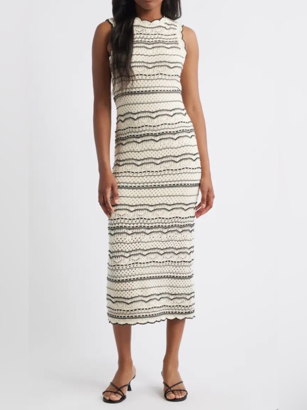Vera Moda Crocheted Maxi Dress